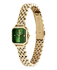 Olivia Burton Women's Mini Grosvenor Gold Tone Stainless Steel Bracelet Watch, 20mm