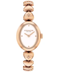 Coach Women's Sammy Rose Gold Tone Stainless Steel With Crystals Bracelet Watch, 22.5mm