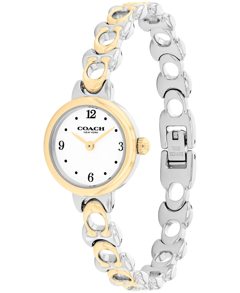 Coach Women's Iris Two Tone Stainless Steel Bracelet Watch, 22.5mm