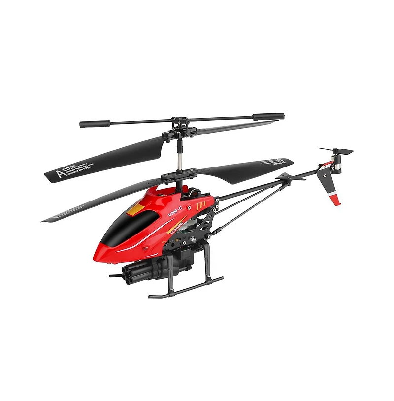 Bruce & Shark 2.4G Rc Helicopter with Lights, 6-Axis Gyro, Auto Hover & Crash Proof Design