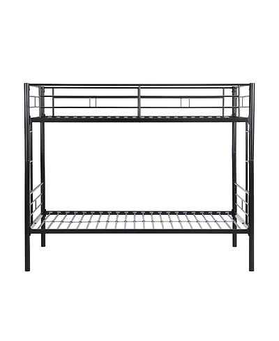 Boyel Living 78.00"L Metal Bunk Bed Twin Over Twin