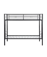 Boyel Living 78.00"L Metal Bunk Bed Twin Over Twin
