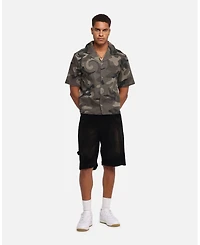Xxiii Men's Washed Camo Button Up Shirt