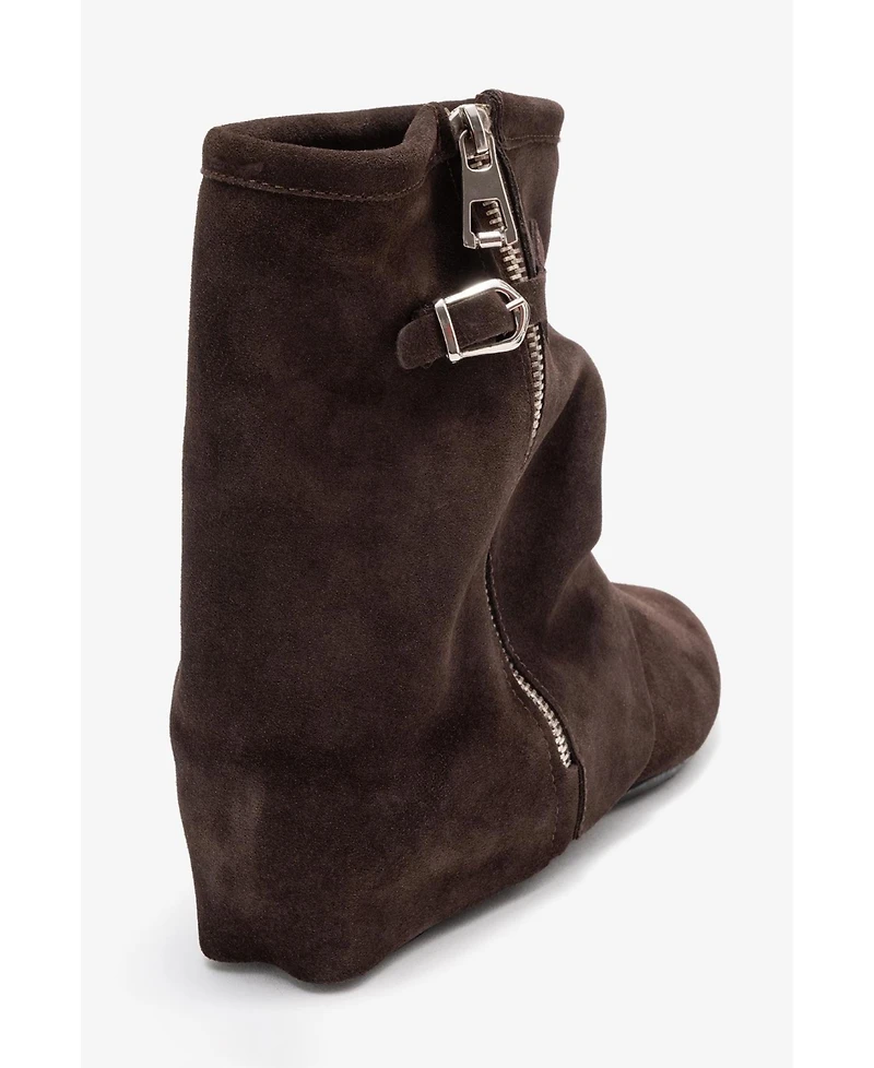 Forever & Always Shoes Women's Noar Leather Zip Boot.