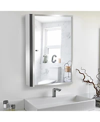 HomCom Bathroom Wall Mount Mirro Medicine Storage Cabinet 3 Level New