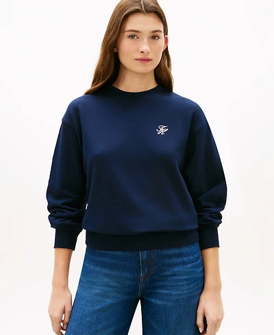 Tommy Hilfiger Women's Script Logo Crewneck Sweatshirt