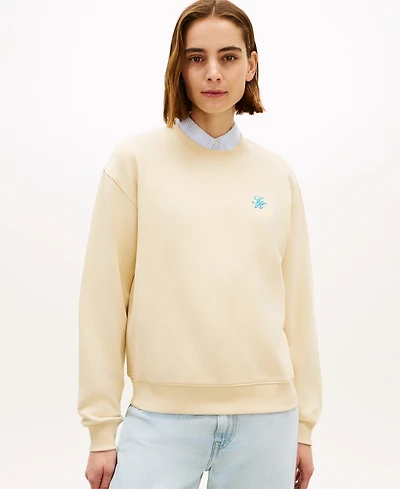 Tommy Hilfiger Women's Script Logo Crewneck Sweatshirt