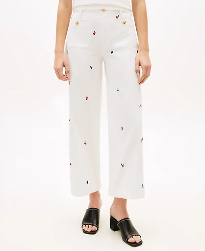 Tommy Hilfiger Women's Patch Pocket Printed Chinos Pants