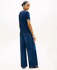 Tommy Hilfiger Women's Graphic Dog Print T-Shirt