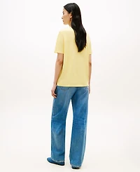 Tommy Hilfiger Women's Ribbed Bling T-Shirt