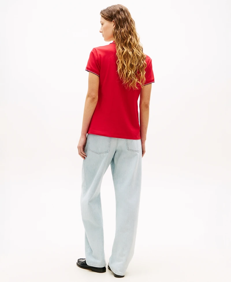 Tommy Hilfiger Women's Classic Pique Short-Sleeve Polo T-Shirt