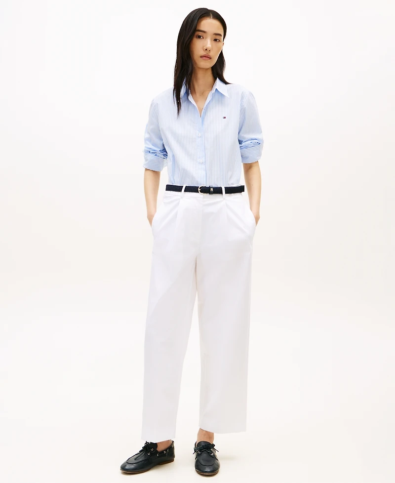 Tommy Hilfiger Women's Long-Sleeve Collared Shirt