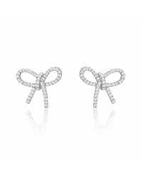 Etoielle Etoiells Bow Studs and Cz Earrings
