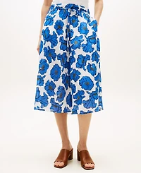 Tommy Hilfiger Women's Cambric Printed Pull-On Skirt