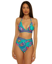 Trina Turk Women's Mykonos High Waist Swim Bottoms