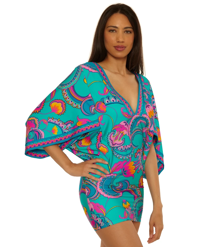 Trina Turk Women's Mykonos Swim Tunic Top Cover Up