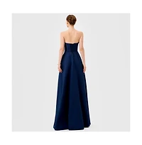 Bariano Women's Ameira Strapless Cowl Gown