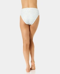 California Waves Women's Ditsy Wide Rib Swim Bottoms