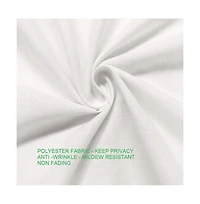 Slickblue 72-in. Paisley Polyester Fabric Shower Curtain in Vibrant Teal Red Yellow White