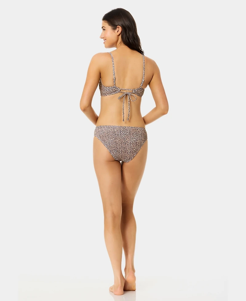 California Waves Women's Solid Low-Rise Swim Bottoms
