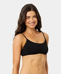 California Waves Women's Solid Scoop Neck Swim Bralette