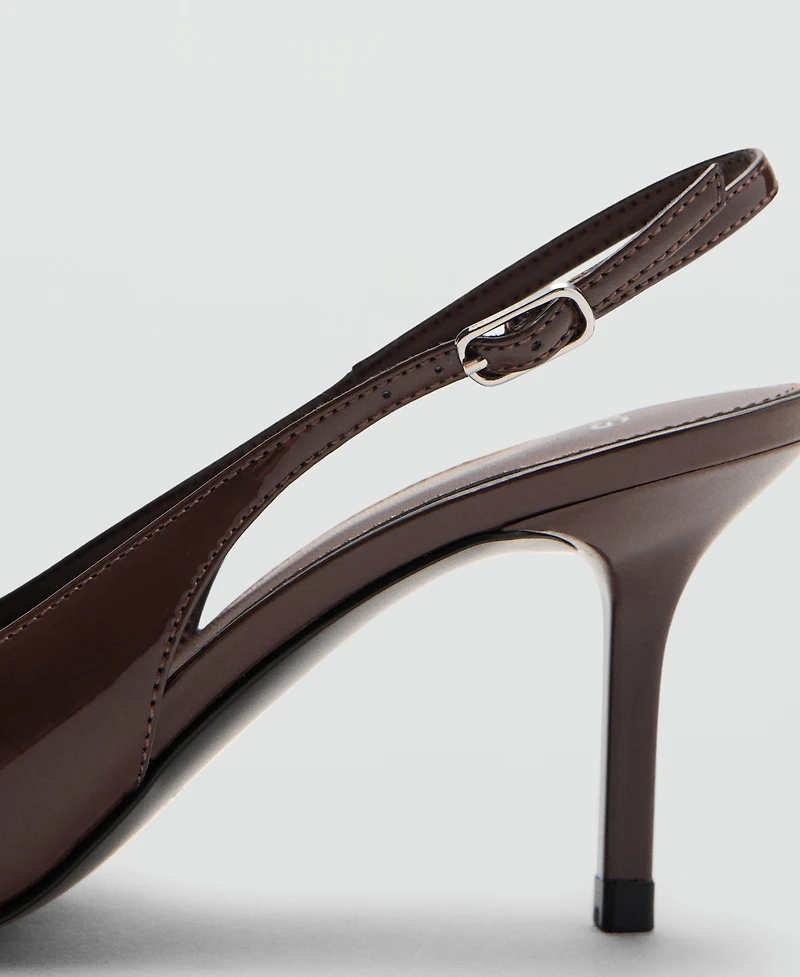 Mango Women's Patent Heeled Shoes