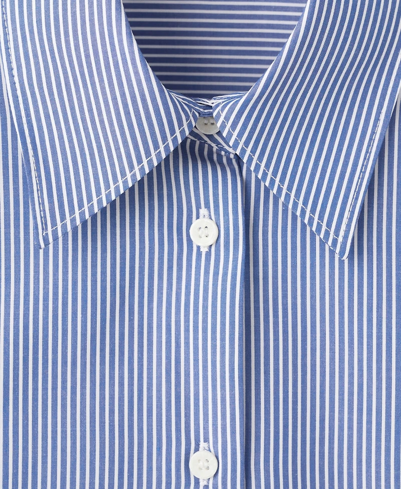 Mango Women's Cotton And Lyocell Blend Straight Shirt