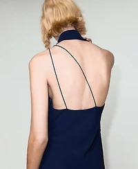 Mango Women's Scarf Asymmetrical Dress