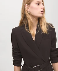 Mango Women's Belt Blazer-Style Dress