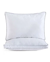 Unikome Down Around Design Cotton Gusseted 2 Pack Pillows