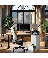 Boyel Living 3 Drawer Metal Vertical File Cabinet with Lock Office Home Steel Vertical File Cabinet for A4 Legal/Letter Size 3