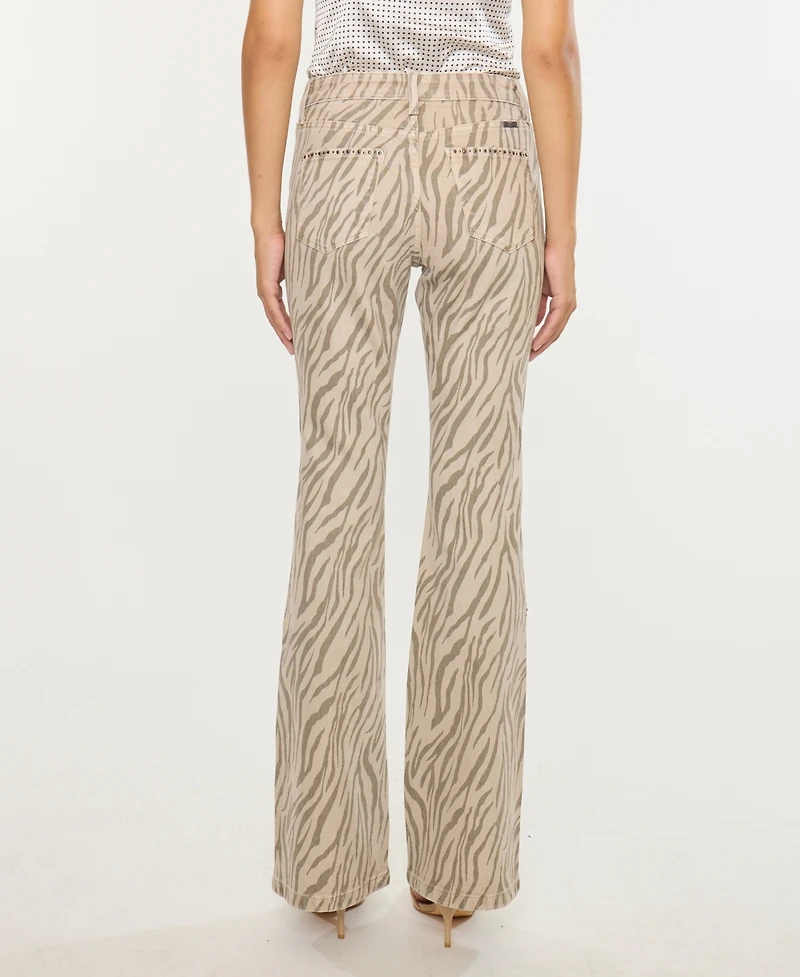 Kancan Women's High Rise Flare Jeans