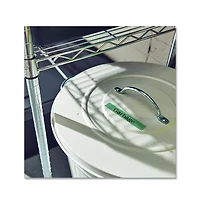 Brother P-Touch TZE751CS 0.94 in. x 26.2 ft. TZe Laminated Removable Label Tapes - Black on Green