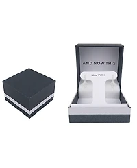 And Now This Crystal Flower Hinged Hoop Earrings