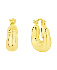 And Now This Puff Click Top Hoop Earrings