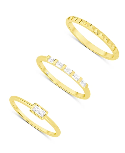 And Now This Cubic Zirconia Stack Ring