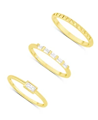 And Now This Cubic Zirconia Stack Ring