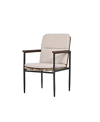 Mondawe 9-piece Outdoor Patio Dining Set include 8 Aluminum Armchairs