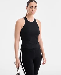 Id Ideology Women's Ribbed High-Neck Tank Top, Macy's Exclusive