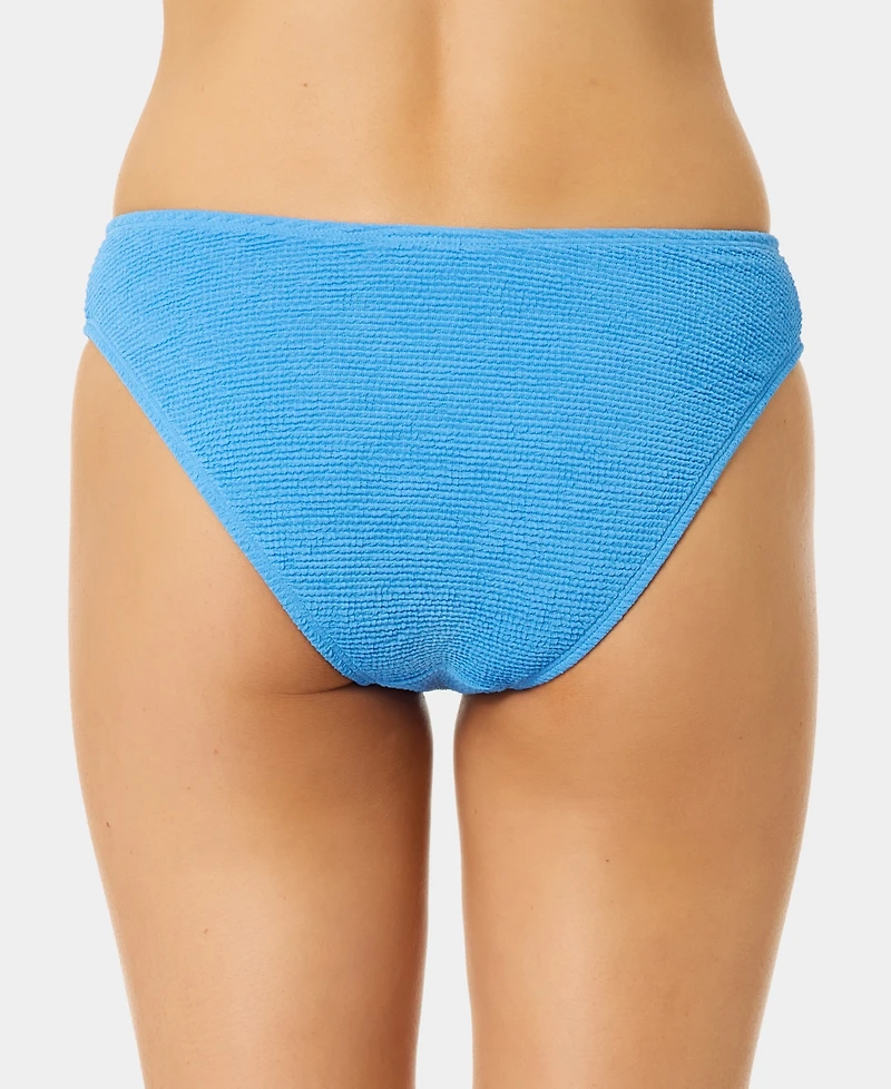 California Waves Women's Solid Low-Rise Swim Bottoms