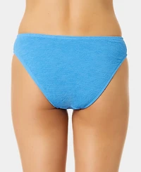 California Waves Women's Solid Low-Rise Swim Bottoms