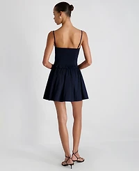 French Connection Women's Side Zip Flare Mini Skirt