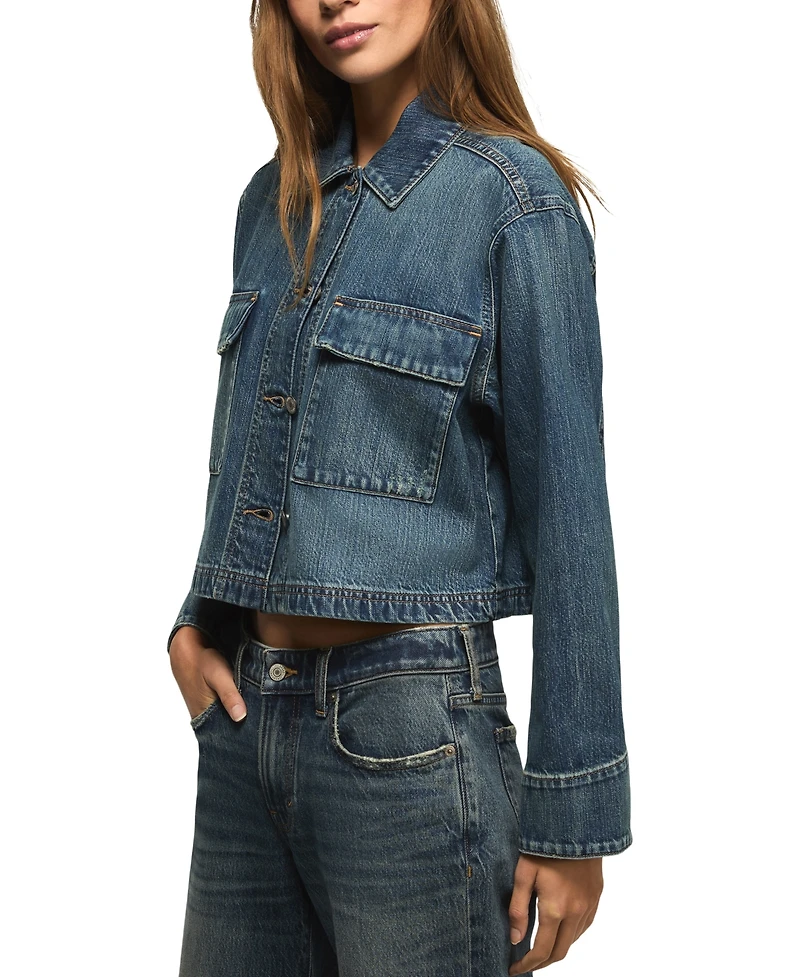 Lucky Brand Women's Denim Utility Long-Sleeve Jacket