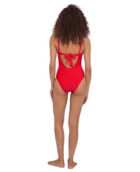 Steve Madden Women's Scoop Neck One-Piece Swimsuit