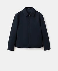 Mango Men's Regular Fit Zip-Up Jacket