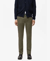 Mango Men's Barna Slim-Fit Twill Chino Pants