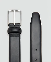 Mango Men's Buckle Leather Belt