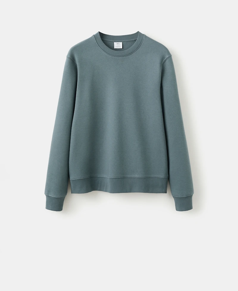 Mango Men's Regular-Fit Cotton Sweatshirt