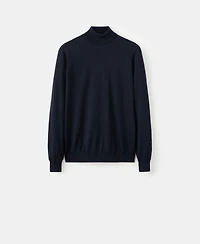 Mango Men's Merino Wool Turtleneck Sweater