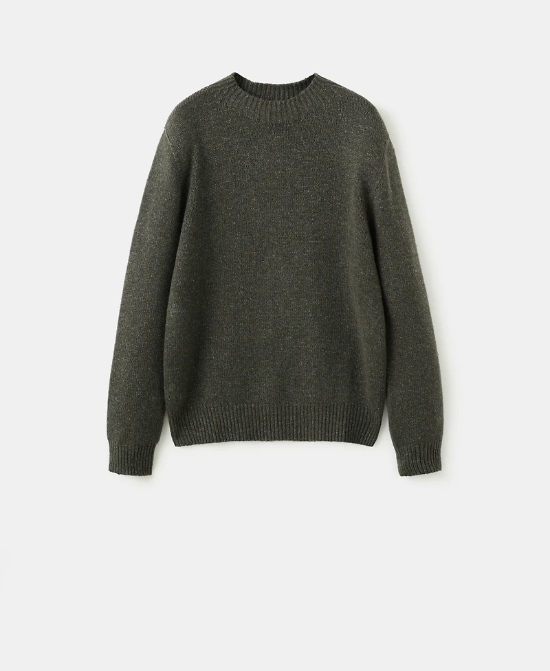 Mango Men's Structured Wool-Blend Knitted Sweater